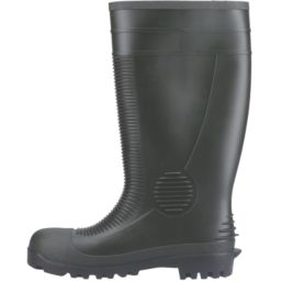 Centek  Size 11  Green Steel Toe Cap Safety Wellies