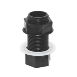 FloPlast Overflow Tank Connector Black 21.5mm 5 Pack
