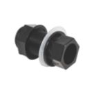 FloPlast Overflow Tank Connector Black 21.5mm 5 Pack