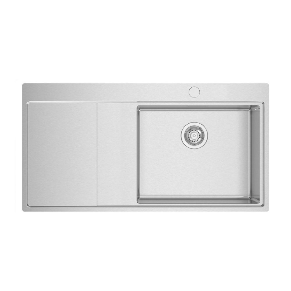 Clearwater Xeron 1 Bowl Stainless Steel Kitchen Sink with LH Single