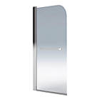 Aqualux Aqua 5 Framed Silver Bathscreen with Towel Rail  1500mm x 800mm