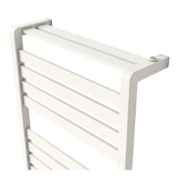 GoodHome Jade Vertical Water Towel Warmer 1000mm x 500mm White 1863BTU