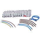 Schneider Electric Easy9 Compact 100A SP Type B  Dual RCD Consumer Unit Device Kit with SPD