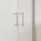 Framed Offset Quadrant Shower Enclosure LH&RH Polished Silver Effect/Clear 1200mm x 800mm x 1850mm