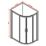 Framed Offset Quadrant Shower Enclosure LH&RH Polished Silver Effect/Clear 1200mm x 800mm x 1850mm