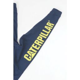 CAT Trademark Banner Long Sleeve T-Shirt Blue/Yellow Large 42-44" Chest