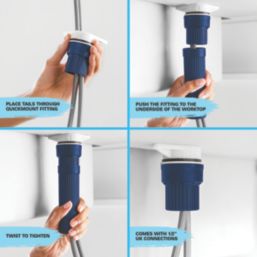 Grohe Start Twin Lever Mono Mixer Chrome