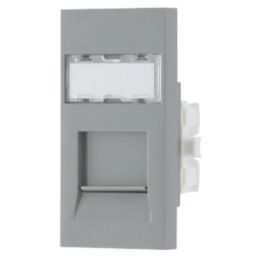 British General  Modular RJ45 Ethernet Socket Grey