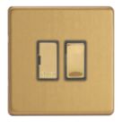 Varilight  13A Switched Fused Spur  Brushed Brass