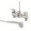Swirl Conventional Chrome 92mm Deck Mounted Dual Control Manual Shower Mixer Tap