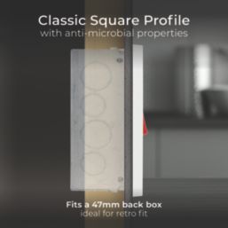 British General 900 Series 45A 2-Gang DP Cooker Switch White