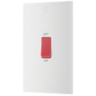 British General 900 Series 45A 2-Gang DP Cooker Switch White
