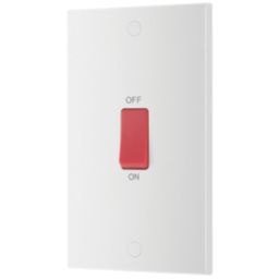 British General 900 Series 45A 2-Gang DP Cooker Switch White