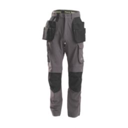 Hard Yakka Toughmaxx Lite Holster Work Trousers Graphite 34" W 32.5" L