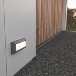 Lutec Helena Outdoor LED Brick Light Wall-Mounted Dark Grey 10.2W 850lm