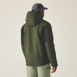 Regatta Birchdale II Waterproof Jacket Dark Khaki / Black 2X Large Size 55" Chest