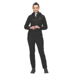 Regatta Arec Womens Softshell Hooded Jacket Black Size 8