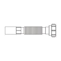 Flomasta  Flexible Waste Pipe White 32mm x 300-700mm