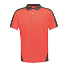 Regatta Contrast Coolweave Polo Shirt Classic Red / Black XX Large 53" Chest