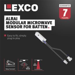 Lexco Alrai Indoor White Microwave Motion Sensor 360°