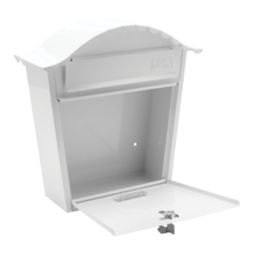 Burg-Wachter Classic Post Box White Powder-Coated