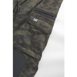 CAT Dynamic Work Trousers Night Camo 34" W 32" L