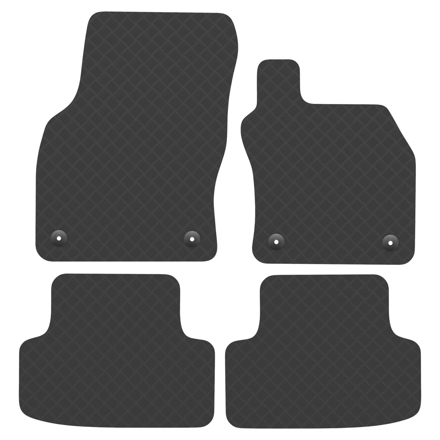Car Mat Co. SEAT Leon 2013 - 2020 Rubber Car Mats 4 Piece Set (911VV)