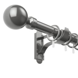 Rothley Gunmetal Steel Curtain Rings
 28mm 10 Pack