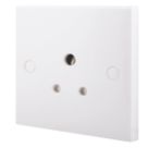 British General 900 Series 5A 1-Gang Unswitched Round Pin Plug Socket White