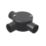 Tower 3 Way 25mm Tee Box Black