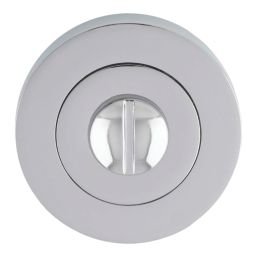 Smith & Locke Polished Chrome Mortice Latch & Thumbturn Set 76mm Case - 57mm Backset