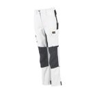 Site Kilani Womens Stretch Trousers White / Grey Size 8 30" L