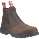 Hunter  Size 7  Brown  Slip-On Occupational Work Boots