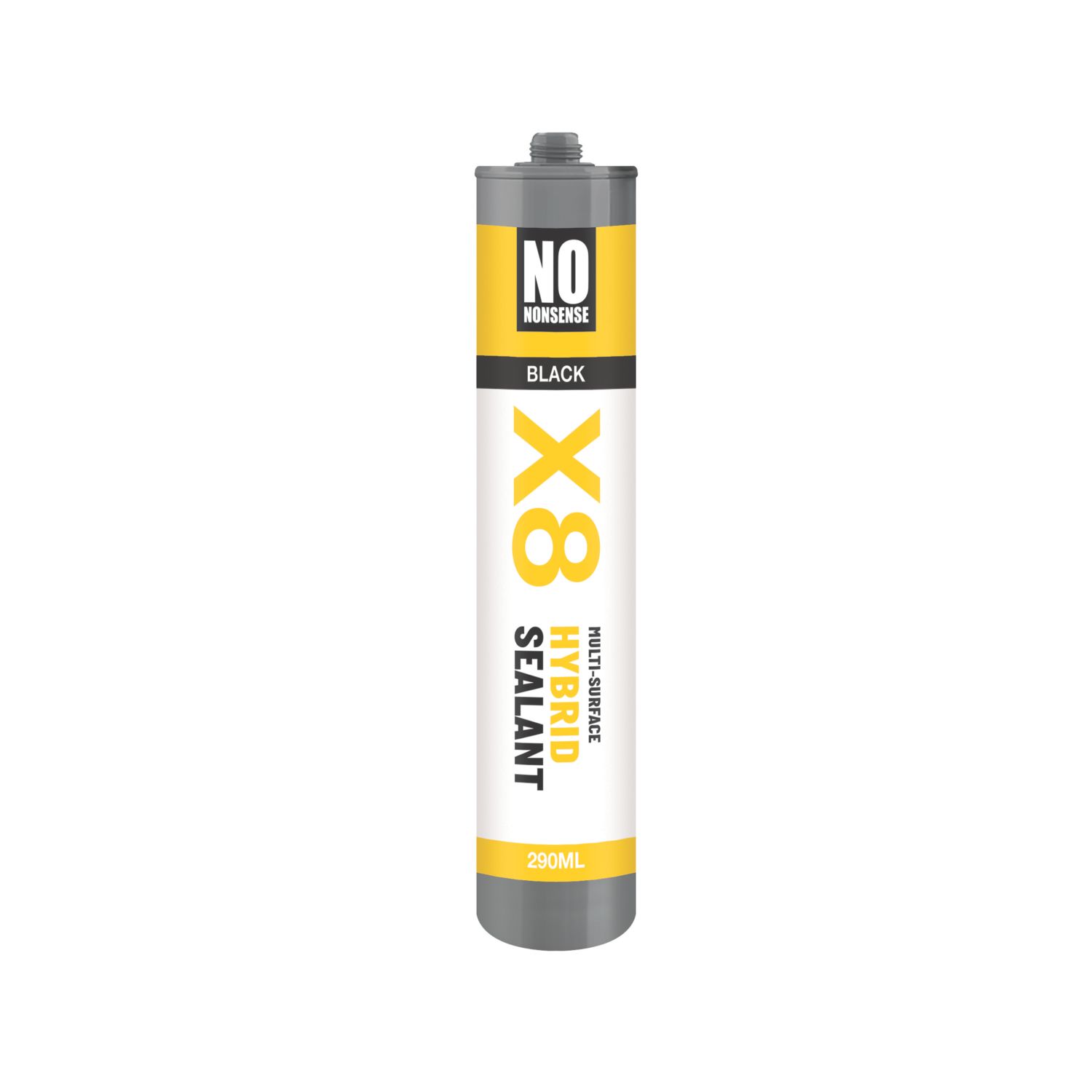 No Nonsense X8 Hybrid Sealant & Adhesive Black 290ml (912FR)
