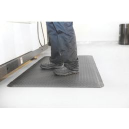COBA Deckplate Anti-Fatigue Floor Mat Black 1.5m x 0.9m x 14mm