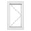Crystal  Right-Hand Opening Clear Triple-Glazed Casement White uPVC Window 610mm x 965mm