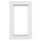 Crystal  Right-Hand Opening Clear Triple-Glazed Casement White uPVC Window 610mm x 965mm