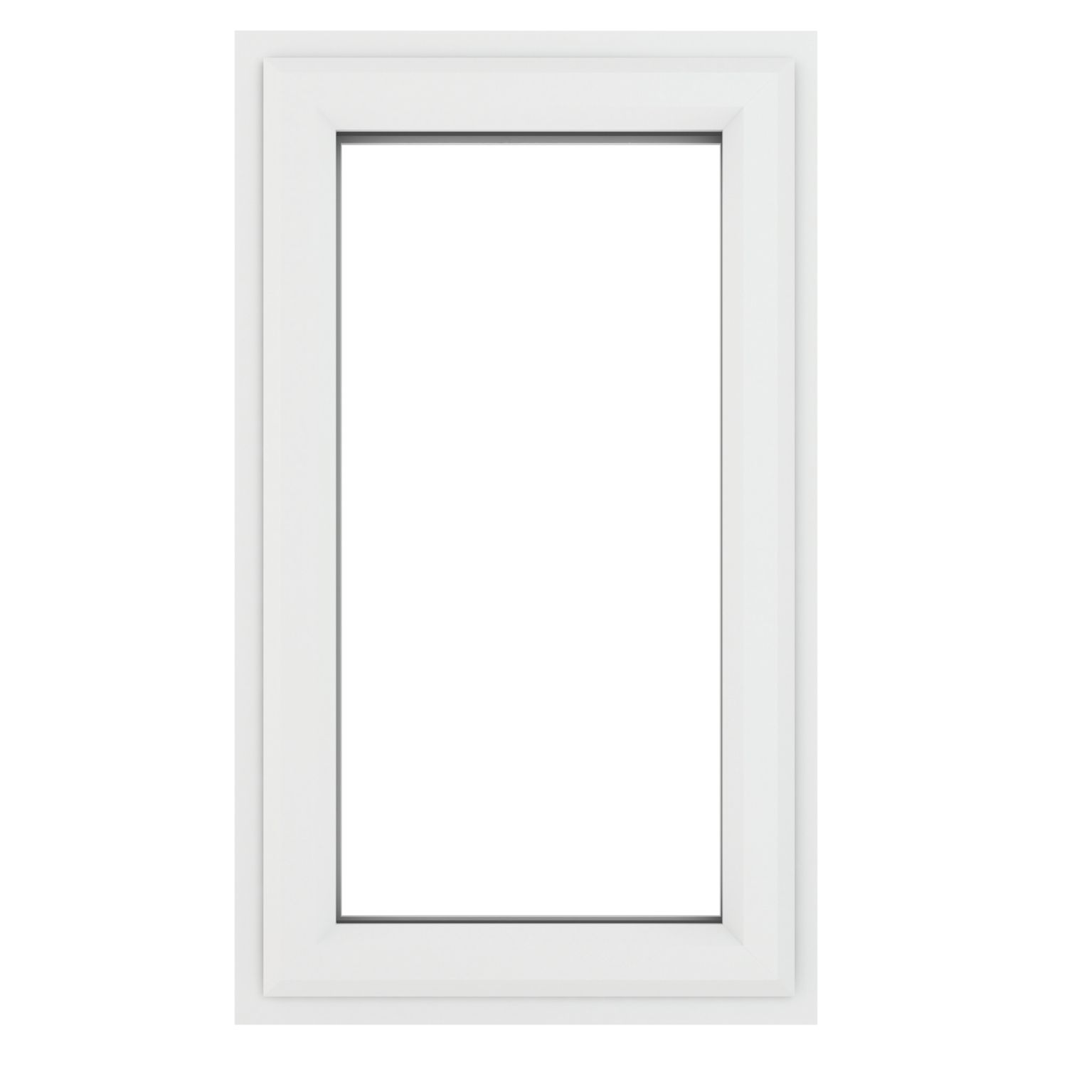 Crystal Right-Hand Opening Clear Triple-Glazed Casement White uPVC Window 610mm x 965mm (912JN)