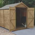 Forest  6' x 8' (Nominal) Apex Overlap Timber Shed with Assembly
