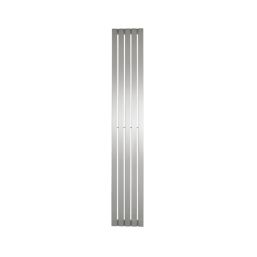 Time Lunar 1500mm x 240mm 1985BTU Matt Chrome Vertical Designer Radiator