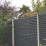 Forest  Double-Slatted  Fence Panels Anthracite Grey 6' x 6' Pack of 3