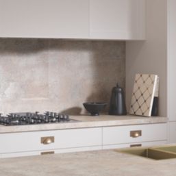 Wilsonart Omega Classic Caldeira Postformed Matt Beige Stone Effect Laminate Breakfast Bar 4100mm x 900mm x 38mm