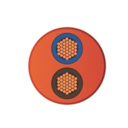 Time 3182Y Orange 2-Core 1.5mm² Flexible Cable 25m Drum