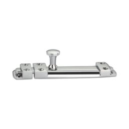 Smith & Locke Flat Door Bolt Polished Chrome 80mm