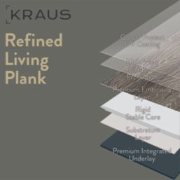 Kraus Epping Golden Brown Wood-Effect LVT Flooring 2.75m²