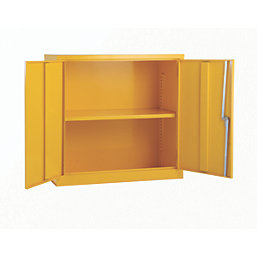 Barton  1-Shelf Hazardous Substance Cabinet Yellow 915mm x 457mm x 915mm