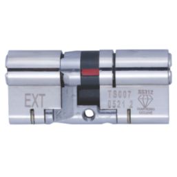 Yale Fire Rated 3 Star Platinum Double Euro Cylinder 50-50 (100mm) Satin Nickel