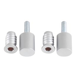Smith & Locke  49mm Sash Stops Satin Chrome 2 Pack