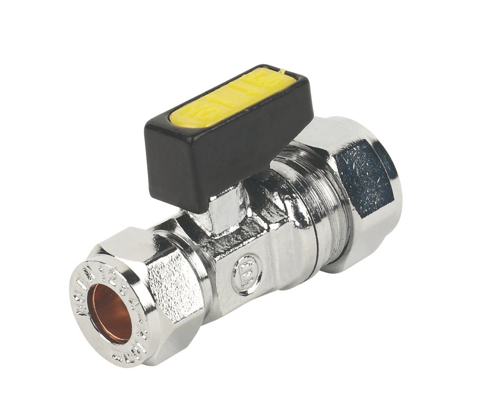 Essentials Mini Ball Valve 10mm x 15mm Screwfix