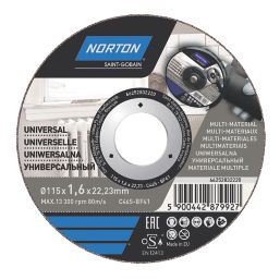 Norton  Multi-Material Cutting Disc 115mm (4 1/2") x 22.23mm